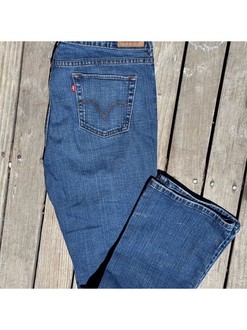 Levi's Jeans Genuinely Crafted slender boot cut 526 size 12 medium flower pocket - Picture 12 of 13